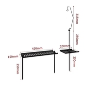 SM-IGTN Design moderne en aluminium Portable Camping Table de cuisine multifonctionnel mobilier de salle à manger en plein air essentiel pour les entrepôts