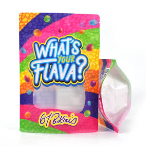 Tùy chỉnh in Mylar mùi bằng chứng đứng lên túi kẹo thực phẩm ba bên con dấu bao bì nhựa Mylar Ziplock túi có cửa sổ - Product Image 3