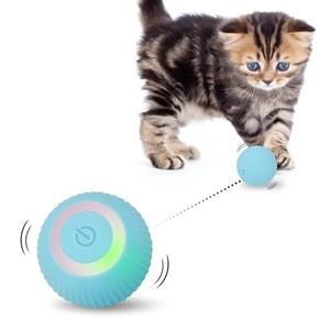 Smart Rolling Balls for <b>Dogs</b> Pet <b>Interactive</b> <b>Dog</b> <b>Toys</b> Movement <b>Toy</b> Electric Moving Chew Ball Squeaky <b>Dog</b> <b>Toy</b> Ball with Rope - Product Image 1