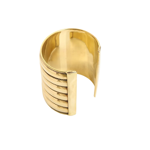 Stylish Gold Plated Statement <b>Bracelet</b> for Women <b>Adjustable</b> Open Cuff Bangle Party Wear Jewelry - Product Image 4