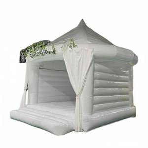 Château gonflable blanc <span class=keywords><strong>neige</strong></span> avec logo gonflable | Décoration de fête d'anniversaire sur <span class=keywords><strong>le</strong></span> thème de la princesse Trampolines Princess Bounce House - Product Image 2