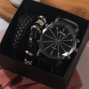 Orologio da uomo d'affari set orologio al quarzo braccialetto per fidanzato <span class=keywords><strong>marito</strong></span> regalo di san valentino set - Product Image 3