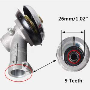 GX31 GX35 BC430 BC520<span class=keywords><strong>เครื่อง</strong></span><span class=keywords><strong>ตัด</strong></span><span class=keywords><strong>หญ้า</strong></span>40-5<span class=keywords><strong>เครื่อง</strong></span><span class=keywords><strong>ตัด</strong></span><span class=keywords><strong>หญ้า</strong></span>เครื่องตัดแปรง Trimmer 26<span class=keywords><strong>หัว</strong></span><span class=keywords><strong>เกียร์</strong></span>28มม.9 Spline <span class=keywords><strong>เครื่อง</strong></span><span class=keywords><strong>ตัด</strong></span>แปรงกล่องเกียร์ - Product Image 2