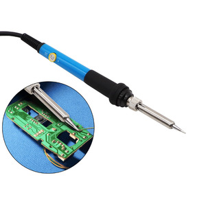 110V/220V có thể điều chỉnh nhiệt độ điện hàn sắt kết hợp 60W hàn công cụ sửa chữa chúng tôi cắm/EU cắm - Product Image 5