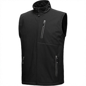 Gilet de sécurité Softshell en polaire imperméable et chaud avec poches, logo personnalisé - Product Image 1