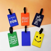Étiquette de bagage créative en PVC, écologique, durable, personnalisable, étanche, avec motif de lettres, accessoire de voyage pour valise