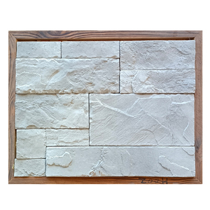 Dark grey tường thiết kế Đá Nhân Tạo làm khô tự nhiên Stack đá Bảng điều chỉnh màu đen đá tường ốp - Product Image 4