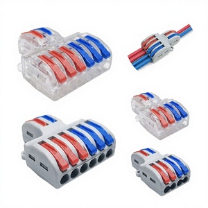 บล็อกขั้วต่อสายไฟแบบเสียบ LT-623 ขนาดกะทัดรัด SPL-623 ตัวเชื่อมต่อสายทองแดงแบบเร็ว 2-in-6-out  250V 32A - Product Image 2