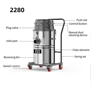 <span class=keywords><strong>Aspirateur</strong></span> industriel haute puissance 2280, <span class=keywords><strong>aspirateur</strong></span> de poussière industriel 2280, collecteur de débris robuste pour atelier, usine, chantier de construction - Product Image 2
