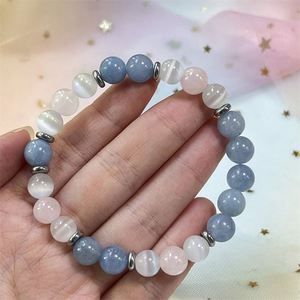 สร้อยข้อมือหินธรรมชาติประดับลูกปัดแก้วหลากสี สื่อถึงความอดทนและความมั่นคง  รับผลิตเครื่องประดับแบรนด์ส่วนตัว พร้อมการรับประกันทางการค้า - Product Image 3