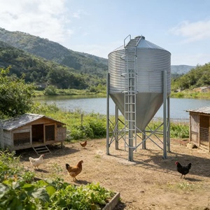 Silo de Alimentación <span class=keywords><strong>para</strong></span> Granja de <span class=keywords><strong>Cerdos</strong></span>, Torre de Acero Galvanizado en Caliente con 1 Año de Garantía y Alimentador Automático - Product Image 6