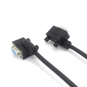Chất lượng cao 90 độ <span class=keywords><strong>DB</strong></span> 9 nữ kết nối để khuỷu tay phải DB9 9 pin DIN cáp mở rộng cáp - Product Image 4