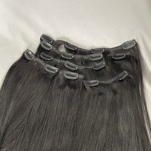 คลิปต่อผมแบบขายส่ง ผมเวอร์จินอินเดียแท้ 100%  จัดเรียงเกล็ดผม  แบบเรมี่  ผมตรงสลวย  โปร่งใส  ความหนาแน่น 180% - Product Image 3