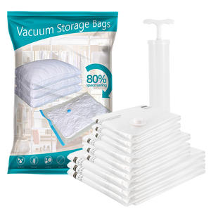 Plus de 100 000 sacs de rangement sous vide pliables en nylon à double fermeture éclair pour vêtements de voyage, vendus en 7 jours - Product Image 1