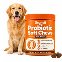 OEM ODM Soutien Digestif pour Animaux de Compagnie Santé Intestinale Prébiotique à Croquer Foie de Poulet 180 Comprimés Friandises Probiotiques Tendres pour Chiens de Toutes Races