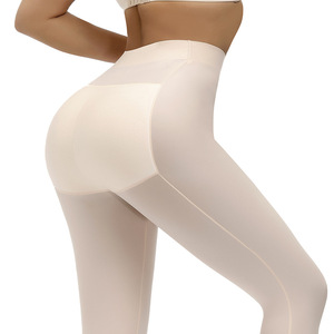 Cxzd-culotte de Yoga sans couture, tenue de Fitness, pour femmes, taille haute, <span class=keywords><strong>cuisse</strong></span>, amincissante, sous-vêtements rembourrés, modelants - Product Image 4