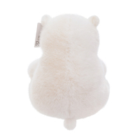 Peluche Ours Polaire Mignon et Chubby, Jouet en Peluche Doux et Moelleux, Poupée Ours Arctique Blanc pour Cadeau d'Anniversaire Enfant et Décoration Intérieure