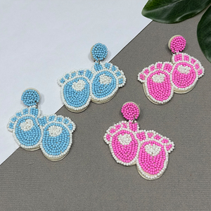 AHAYA <span class=keywords><strong>Boucles</strong></span> <span class=keywords><strong>d</strong></span>'<span class=keywords><strong>oreilles</strong></span> <span class=keywords><strong>pendantes</strong></span> bohèmes motif petite empreinte florale, coloris bleu/rose, bijoux fantaisie et charmants, cadeau <span class=keywords><strong>d</strong></span>'anniversaire pour femme - Product Image 2