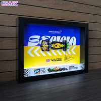 Modèle de voiture de course F1 en alliage, style mode, forme personnalisée, peint à la main en 3D, éclairé, pour galerie intérieure ou décoration murale.