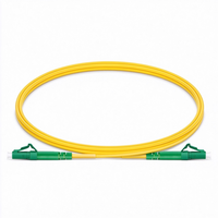 Kabel Patch Fiber Optik Fiber Jumper 1 Serat LC APC Simplex ke LC APC Simplex Single Mode OS2 LSZH 2.0mm Tight Buffered Kuning