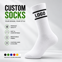 Chaussettes de sport pour hommes en tricot de bonne qualité, chaussettes en coton personnalisées, chaussettes jacquard personnalisées