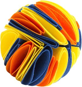 Balle à renifler en peluche lavable pour chien, colorée et interactive, pour dissimuler des friandises, jouet de puzzle pour chien pour soulager l'ennui (vente en gros) - Product Image 1