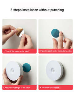 المنزل الذكي ضوء المغناطيسي اللاسلكية USB قابلة للشحن الإنسان تحريض الجسم مصباح LED PIR محس حركة ليلة ضوء لغرفة النوم - Product Image 6