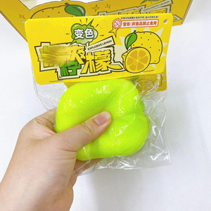 ของเล่นบีบมะนาวจำลองสร้างสรรค์ เปลี่ยนสีได้ ทำจากวัสดุ TPR คืนรูปช้า ช่วยคลายเครียด ของเล่นแปลกใหม่สำหรับเด็กอายุ 5-7 ปี - Product Image 5