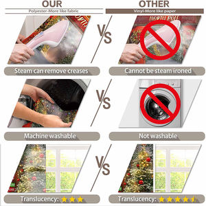 Toile de fond personnalisée Noël Polaire : Porte de grange en bois, forêt hivernale et arbres pour décoration de fête - Product Image 4