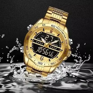 Drioshipping <b>Digital</b> Sport <b>Watch</b> Men Steel Band <b>Waterproof</b> Chronograph Alarm Clock Luminous Quartz Wrist <b>Watch</b> for Men - Product Image 4