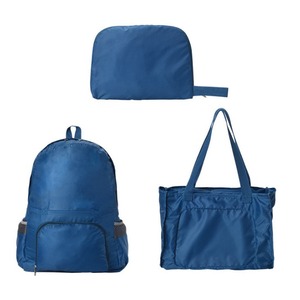 Sac de sport unisexe léger et imperméable en polyester, à double usage, avec fermeture éclair, couleur unie, pour activités de plein air, loisirs, sac à dos pliable - Product Image 6