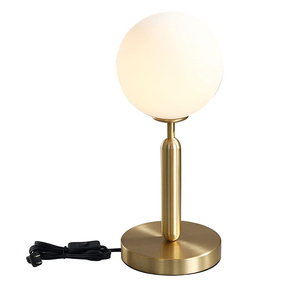 Hotel Bedroom Nightstand Desk <strong>Lamp</strong> Modern Living Room Home <strong>Copper</strong> Globe Bedside Globe Table <strong>Lamp</strong> - Product Image 5