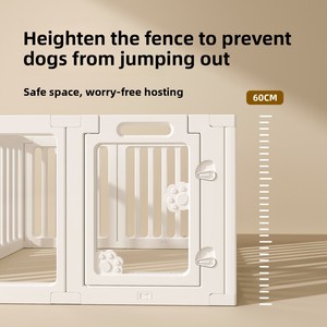 Taşınabilir Katlanabilir Akrilik Kafes Köpek Oyun Parkı Evcil Hayvan Kulübesi Kolay Kurulumlu Köpek Çiti Kapalı Alan Şeffaf - Product Image 5