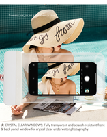 Étui de téléphone de natation universel à écran tactile en TPU transparent étanche pour sacs de téléphone portable iPhone