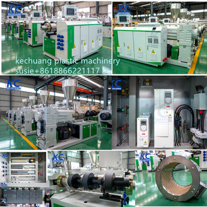 KC2026อัดรีดสกรูคู่ SJSZ65/132สำหรับท่อ PVC/upvc โปรไฟล์พลาสติกพีวีซีแผ่นพีวีซีสองสกรู - Product Image 1