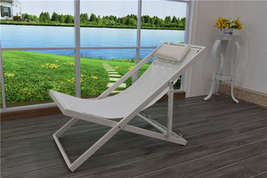 Di Động Ngoài Trời Hồ Bơi Sunbed Đồ Nội Thất Có Thể Gập Lại Sun Lounger Nhôm Bãi Biển Boong Ghế - Product Image 4