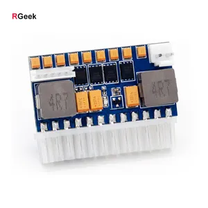 RGeek Konverter 24Pin DC ATX 12V 250W Mini ATX ITX Mini-itx DC ATX Sakelar Pico PSU dengan Kabel