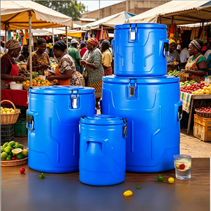 Hot Sale Commercial Catering 5pcs Set 5L-10L-30L-50L-70L Double-Walled Vacuum Insulated Lightweight Stainless Bucket - Product Image 3