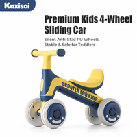 Coche de Empuje Clásico de 4 Ruedas para Niños, Juguete Deslizante para Bebés con Ruedas Silenciosas, Andador Seguro y Estable para Niños y Niñas de 1 a 3 Años