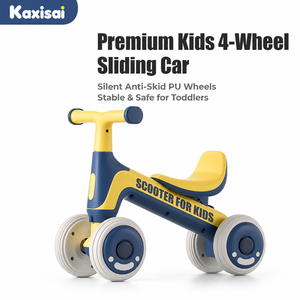 Coche de Empuje Clásico de 4 Ruedas para Niños, Juguete Deslizante para Bebés con Ruedas Silenciosas, Andador Seguro y Estable para Niños y Niñas de 1 a 3 Años - Product Image 1