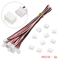 Connecteur JST électrique XH XHP-2 XH-2Y 2,5 mm 2,54 mm JST-XH 4 6 13 broches 4P et prise à sertir femelle pour câble vers carte