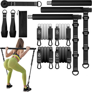 Gimnasio Ejercicio Fitness Entrenamiento Resistencia Tubo Set Multifuncional Pilates <span class=keywords><strong>Bar</strong></span> <span class=keywords><strong>Kit</strong></span> con bandas de resistencia - Product Image 5