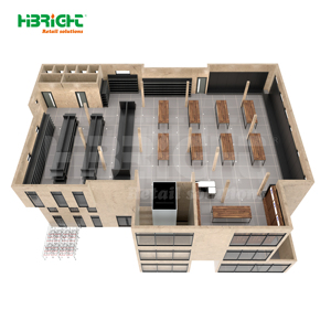 Artículos Esenciales para Supermercados Highbright: Estantes Modulares de Pared, Estantes Centrales y Refrigeradores de Exhibición - Product Image 3