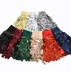 Meetee XP104 17cm Aksesoris Jahit Pakaian Pertunjukan Tari Buatan Tangan DIY Payet Warna-warni Rumbai Pita Trim Renda - Product Image 1