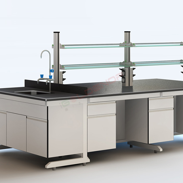 Modular Modern Steel Laboratory Table System for Hospital and School Use Flexible Layouts Easy Expansion in Research Facilities