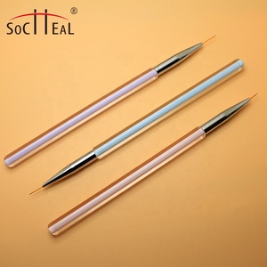 Set di pennelli per unghie Socheal di alta qualità 7mm 9mm 11mm per disegnare fodere e motivi per unghie - Product Image 2