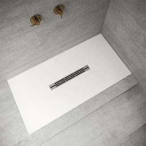 2025 SMC <span class=keywords><strong>Shower</strong></span> nampan dasar Resin karavan mudah dibersihkan dalam cetakan Srv plastik Steamer batu gelas dan keramik alami - Product Image 3