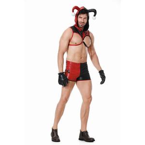 Disfraz de Payaso de Halloween, Lencería, Traje Rojo y Negro, Ropa para Actuaciones en Escenario, Talla Adulto para Hombre - Product Image 3