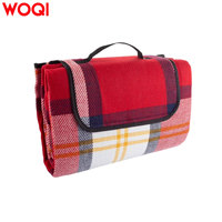 Couverture de pique-nique imperméable WOQI avec sangle de transport - Tapis d'extérieur pliable anti-sable pour le camping, la plage, le parc