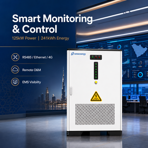Armoire de stockage d'énergie solaire diesel LiFePO4 125 kW 241 kWh pour la continuité de l'alimentation des sites d'exploitation isolés en Europe avec conception parallèle - Product Image 1